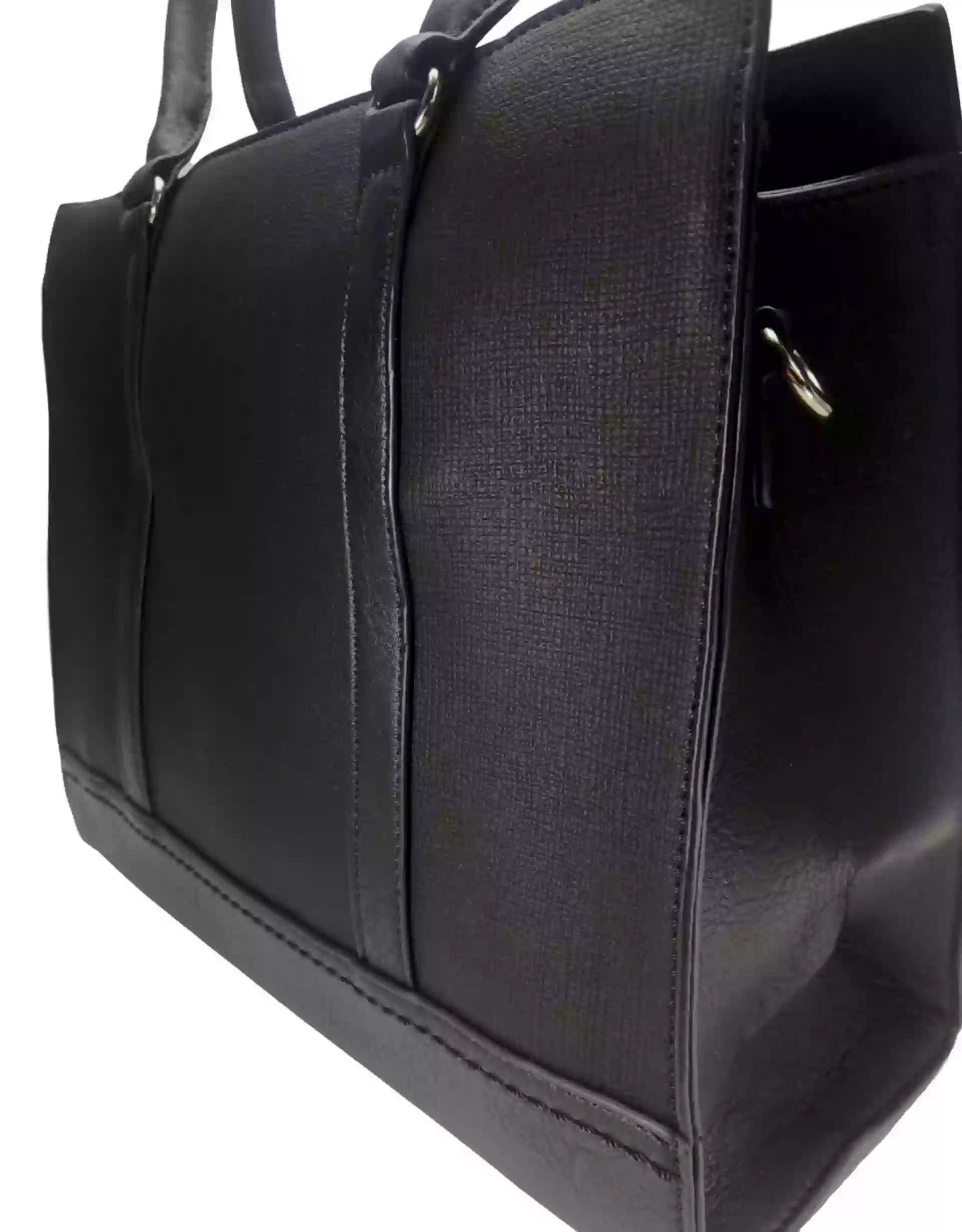 Elegantní business kabelka přes rameno, Tapple H181205, černá, detail kabelky