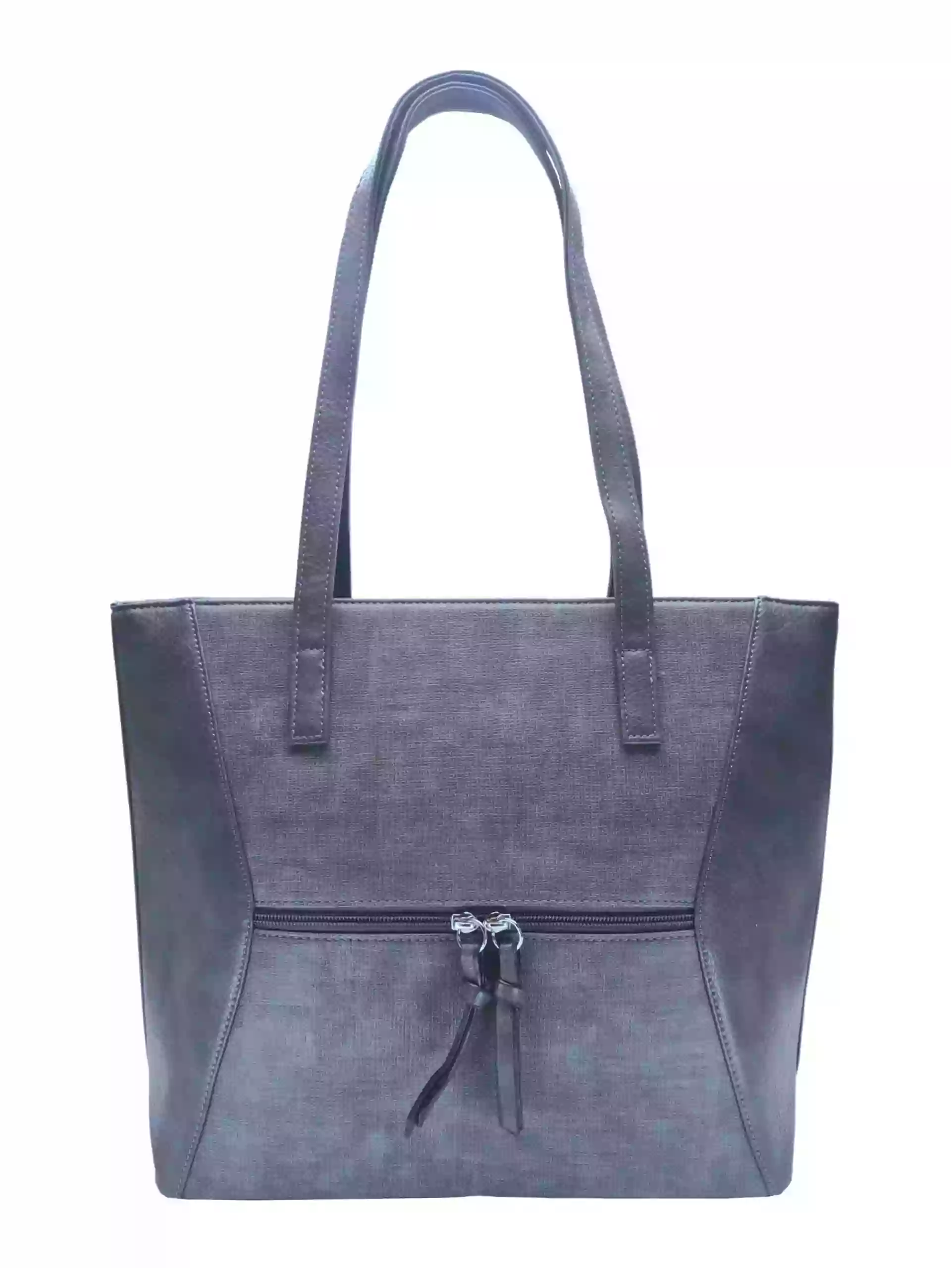 Dámská kabelka přes rameno se slušivým vzorem, Tapple H181178, tmavě šedá, přední strana kabelky