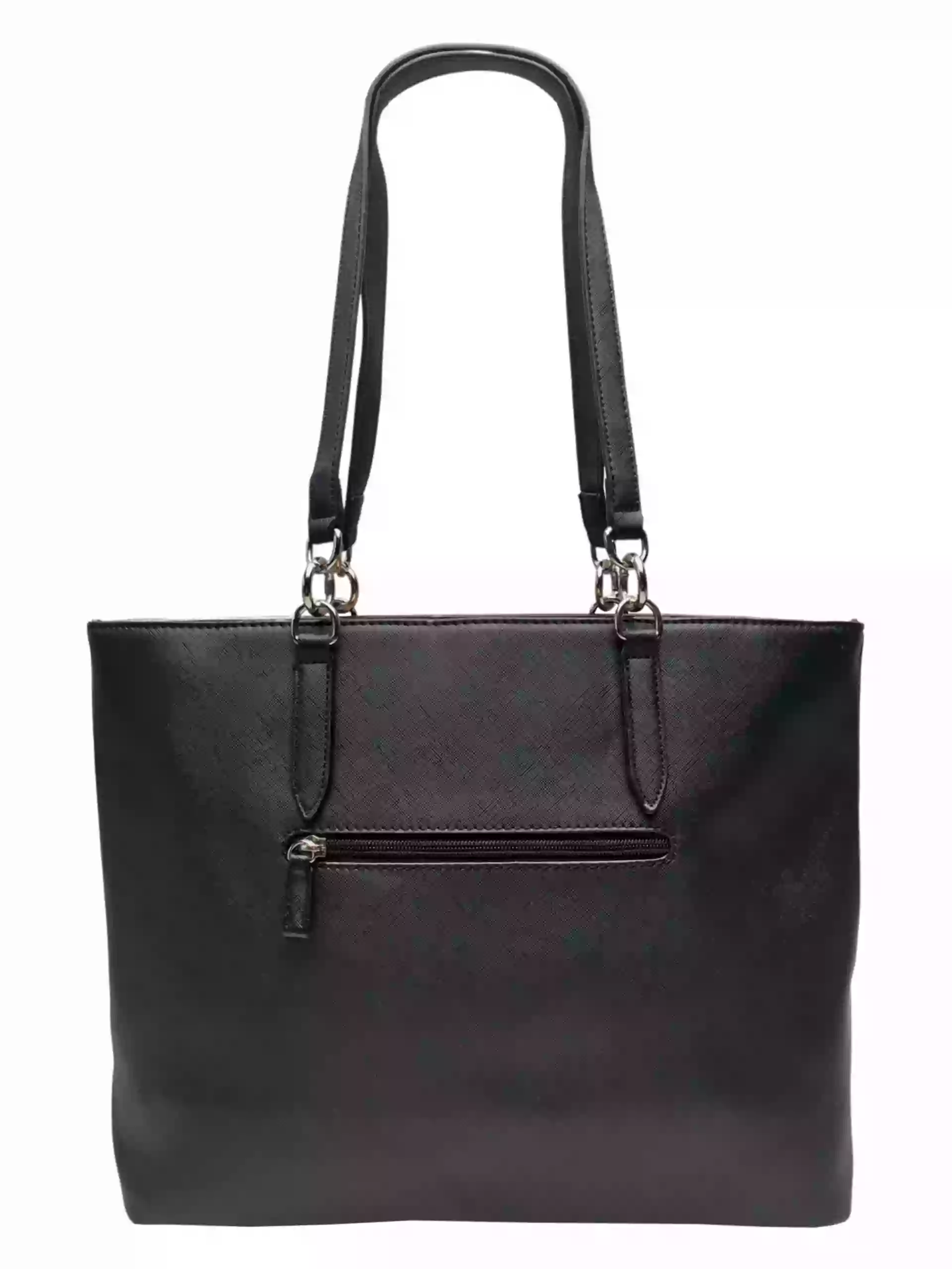 Elegantní černá dámská kabelka přes rameno, Ola, G-9223, zadní strana kabelky přes rameno
