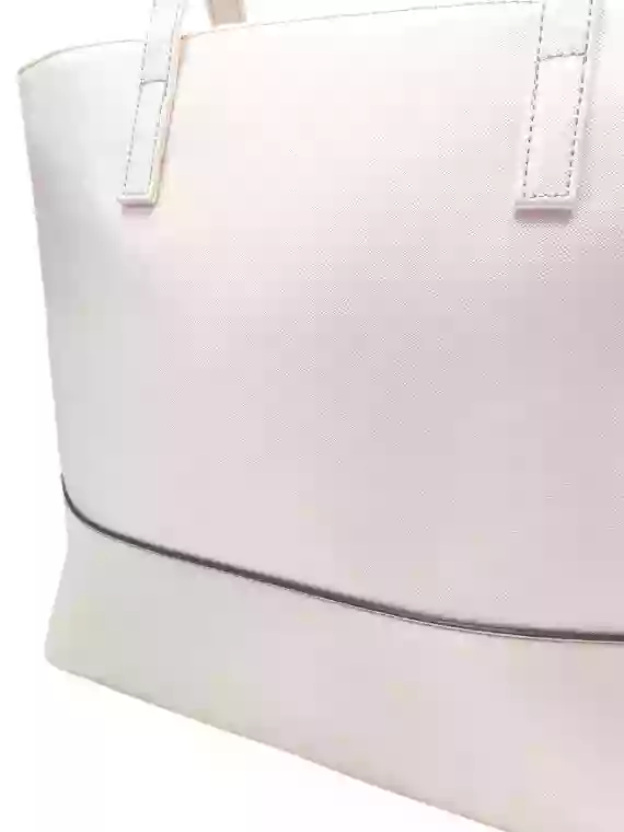Slušivá dvoubarevná kabelka přes rameno Tapple, H17419, perleťově růžová, detail kabelky přes rameno