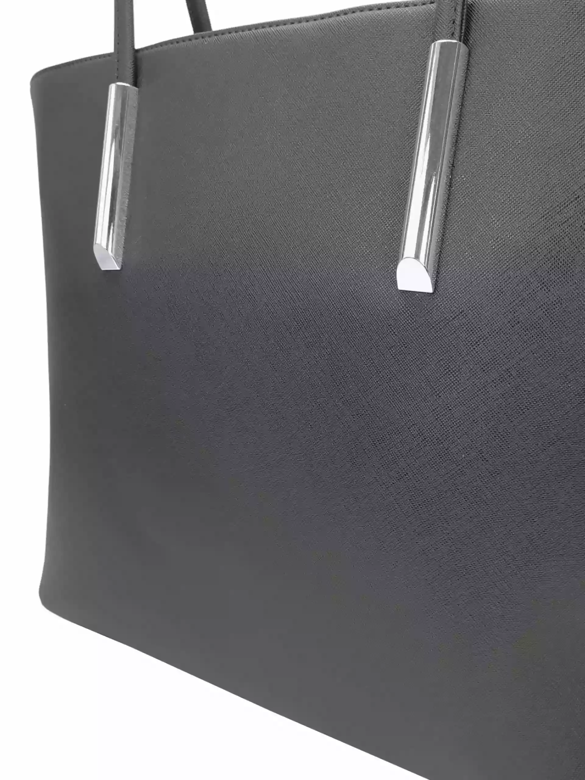 Tmavě šedá moderní kabelka přes rameno, Tapple, H17429S, detail kabelky přes rameno