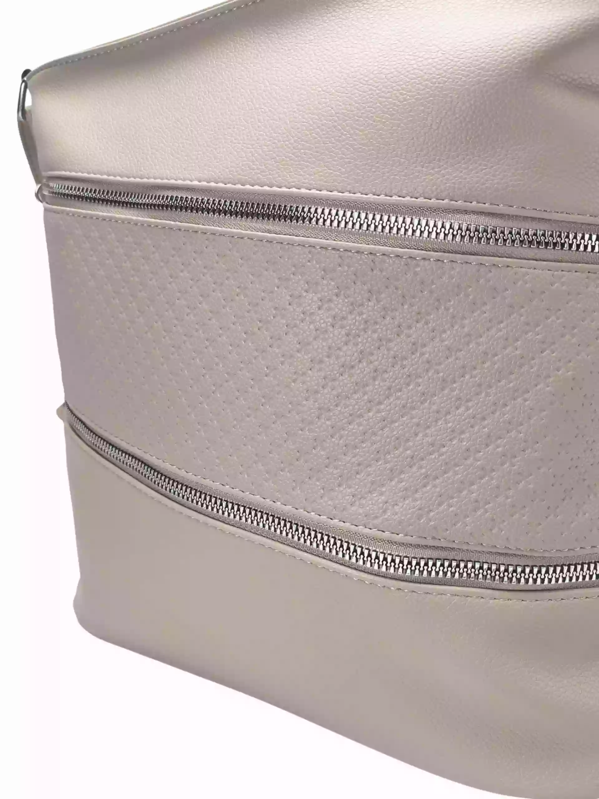 Béžová crossbody kabelka s šikmými kapsami, Tapple, H18007, detail crossbody kabelky