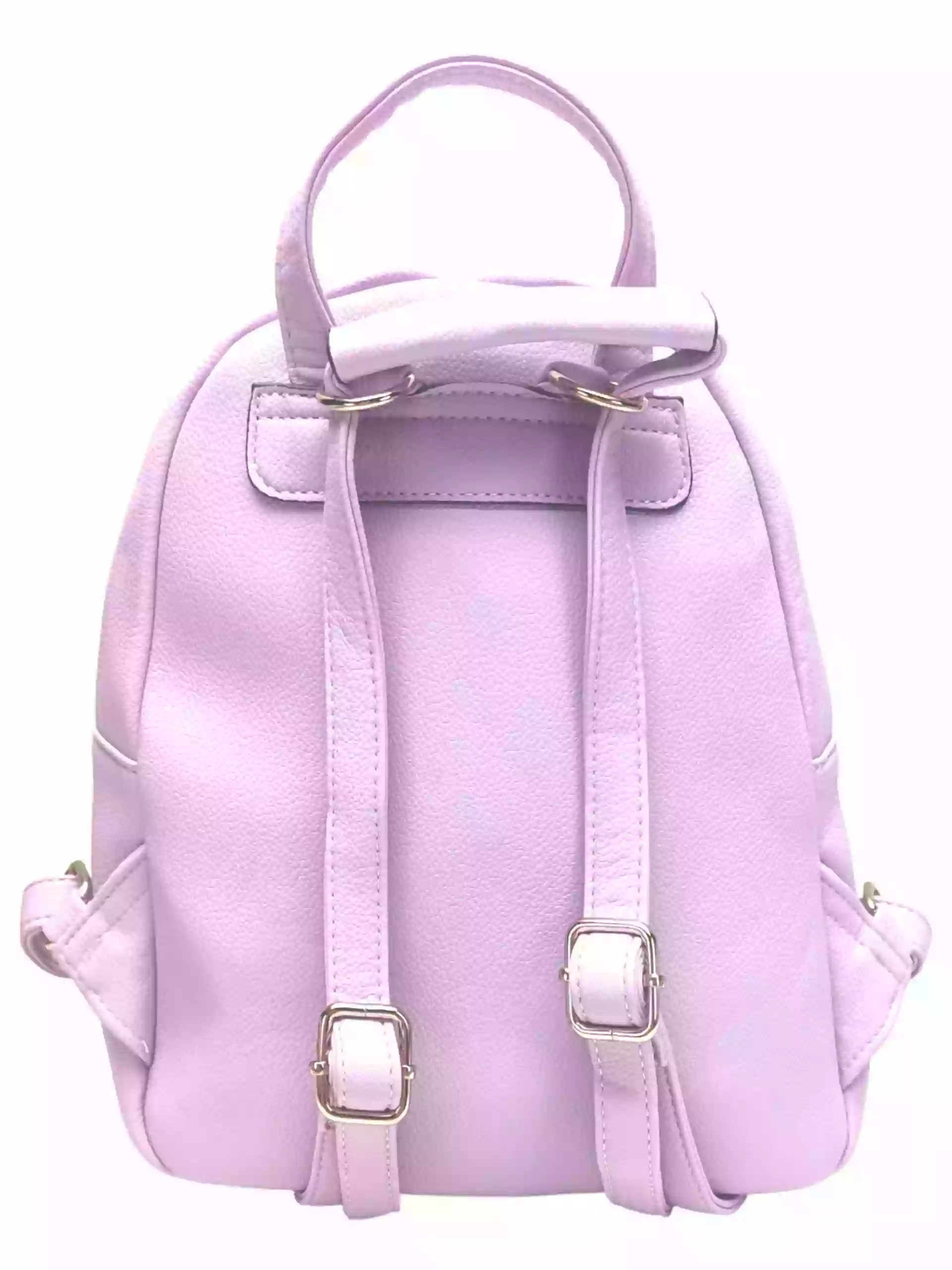 Světle fialový dámský batoh s moderním vzorem, Tapple, H22802-1, zadní strana batohu