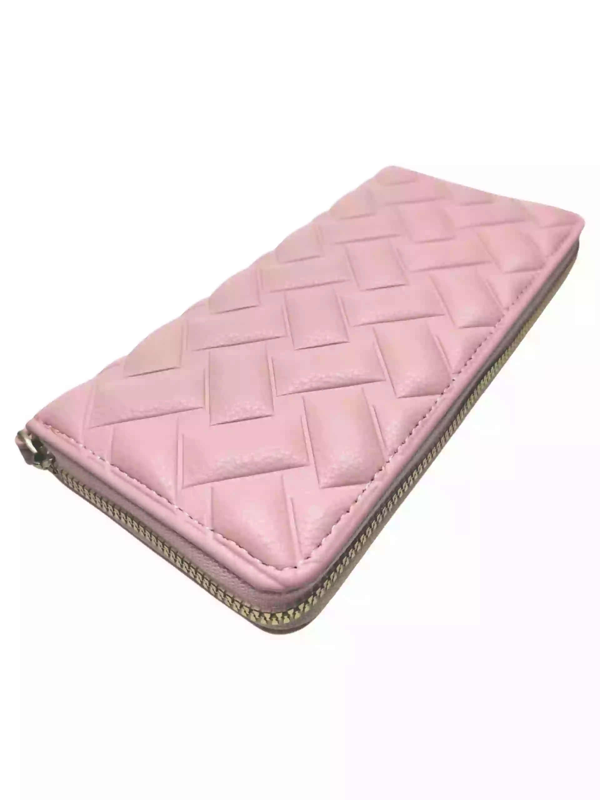 Světle růžová dámská peněženka s texturou, New Berry, C372-2, přední strana dámské peněženky