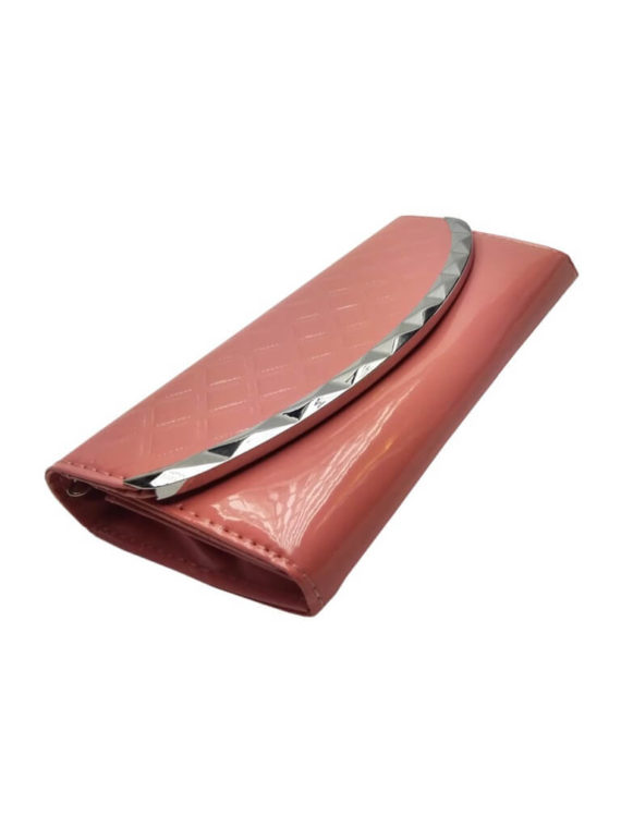 Dámská peněženka s lesklým vzorem Tapple 9018 světle růžová přední strana