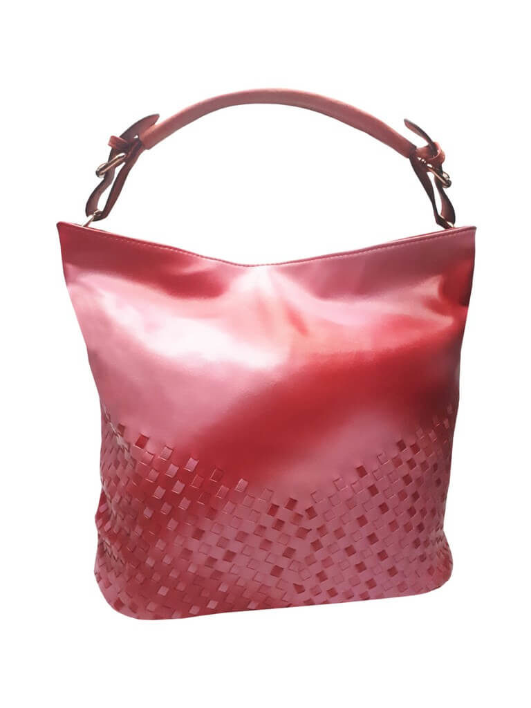 Unikátní kombinovaná kabelka Tapple 3091 středně růžová přední strana