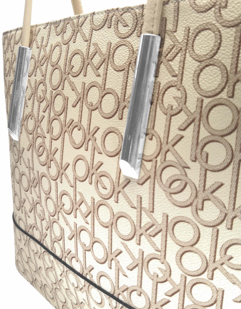 Dámská módní kabelka přes rameno Tapple H19002 perleťově bílá detail kabelky