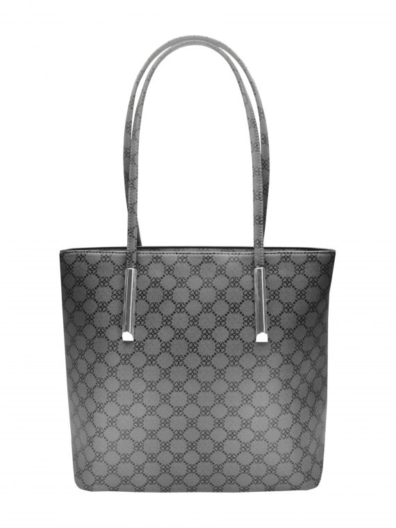 Slušivá dámská kabelka s ornamenty Tapple H181188 tmavě šedá přední strana