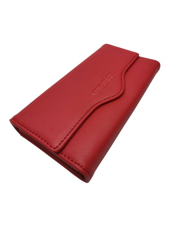 Dámská módní peněženka z měkké eko kůže, New Berry, A513-53, červená, přední strana peněženky