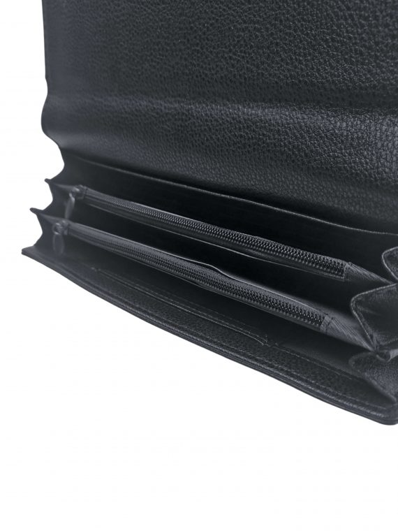 Elegantní dámská peněženka na magnetky, New Berry, 108-1, černá, vnitřní uspořádání peněženky