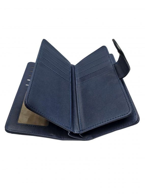 Dámská peněženka ze slušivé vzorované eko kůže, New Berry, YX-103, tmavě modrá, vnitřní uspořádání dámské peněženky 2