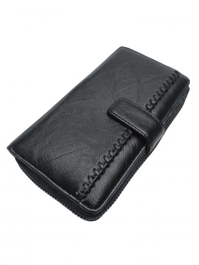 Prostorná černá dámská peněženka, Irene, JLD516, přední strana dámské peněženky