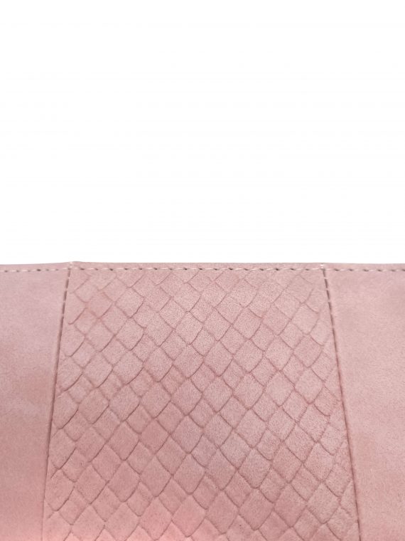 Světle růžová dámská peněženka s texturou, New Berry, 318-6, detail dámské peněženky