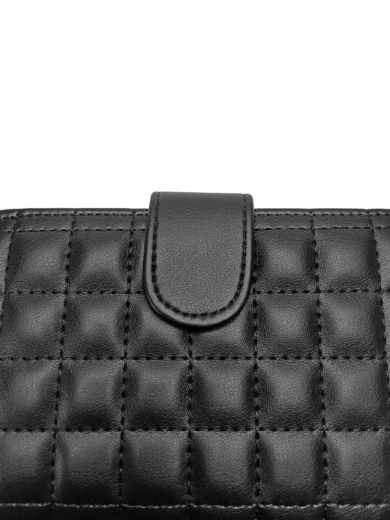 Moderní černá dámská peněženka, Tapple, 020, detail dámské peněženky
