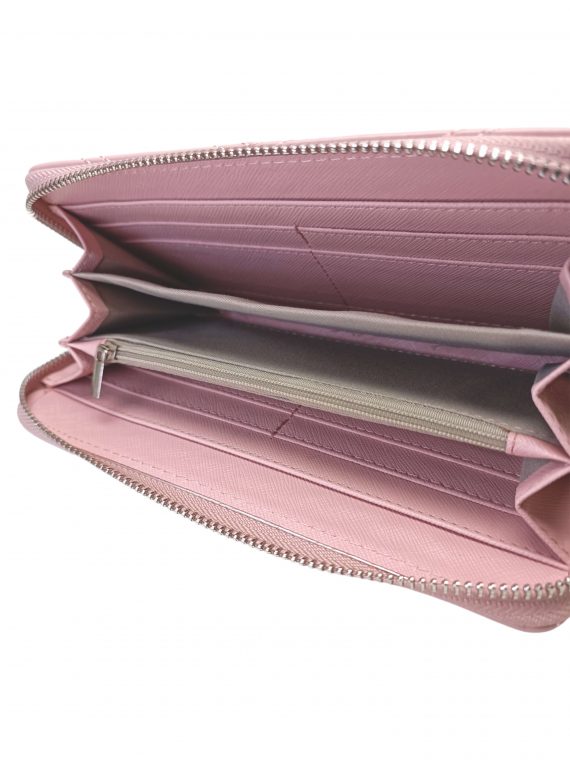 Slušivá světle růžová dámská peněženka, Tapple, 104, vnitřní uspořádání dámské peněženky