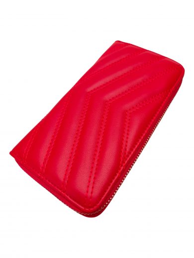 Slušivá tmavě červená dámská peněženka, Tapple, 104, přední strana dámské peněženky