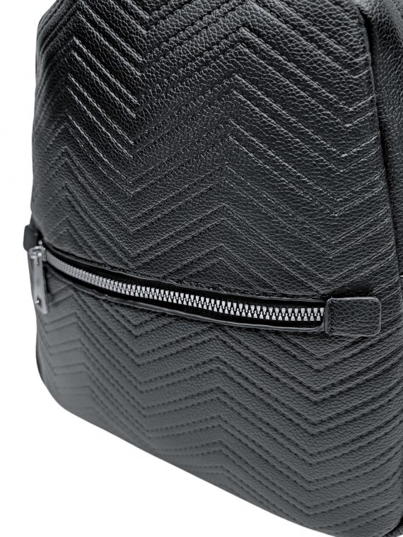 Černý dámský batoh s moderním vzorem, Tapple, H22802-1, detail batohu