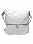 Moderní bílý kabelko-batoh z eko kůže