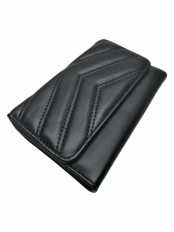Elegantní černá dámská peněženka, Tapple, 102, přední strana dámské peněženky