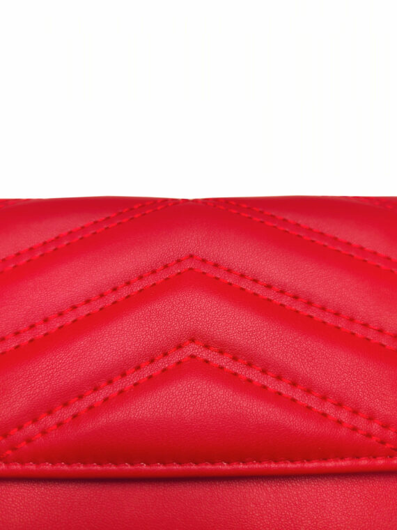 Elegantní tmavě červená dámská peněženka, Tapple, 102, detail dámské peněženky
