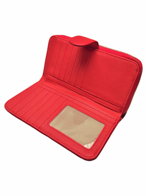 Velká tmavě červená dámská peněženka, Tapple, 118, vnitřní uspořádání dámské peněženky