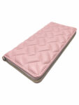 Světle růžová dámská peněženka s texturou