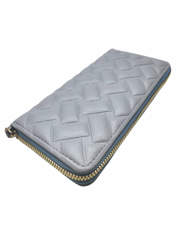 Světle šedá dámská peněženka s texturou, New Berry, C372-2, přední strana dámské peněženky